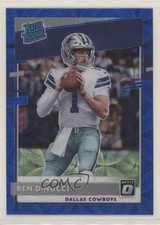 2020 Panini Donruss Optic Rated Rookies Blue Scope Prizm Ben DiNucci #200 h3a