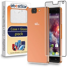 Coque Wiko Highway 4G Etui Housse Silicone ULTRA FINE + VERRE Trempé Transparent