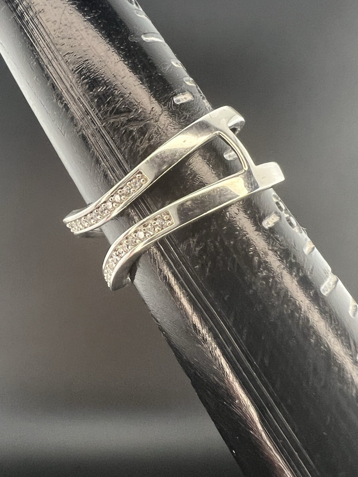 Sterling Silver 925 Stackable Ring, Size 7 1/2 - image 4