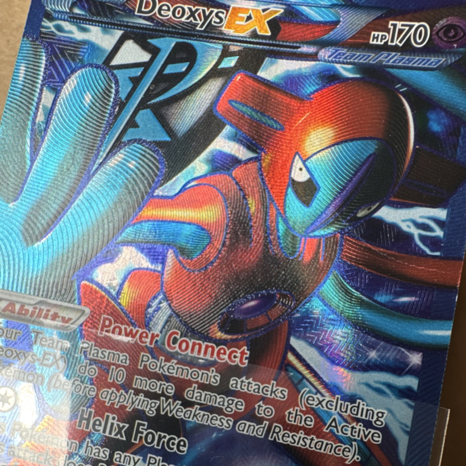DEOXYS EX 111/116 Plasma Freeze Full Art Holo Ultra Rare Pokemon TCG card MP