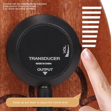 Adjustable Volume Mini Piezo Pickup For Acoustic Guitar Ukulele ^^