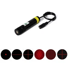 660nm 100mW 3V-5V Dot Line Cross Gypsophila Green Laser Module Wood Positioning