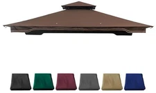 Replacement Gazebo Canopy for 10 x 12 Regency II Patio Gazebo,(Brown)