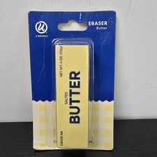 U Brand Butter Stick Eraser Novelty Back to S...