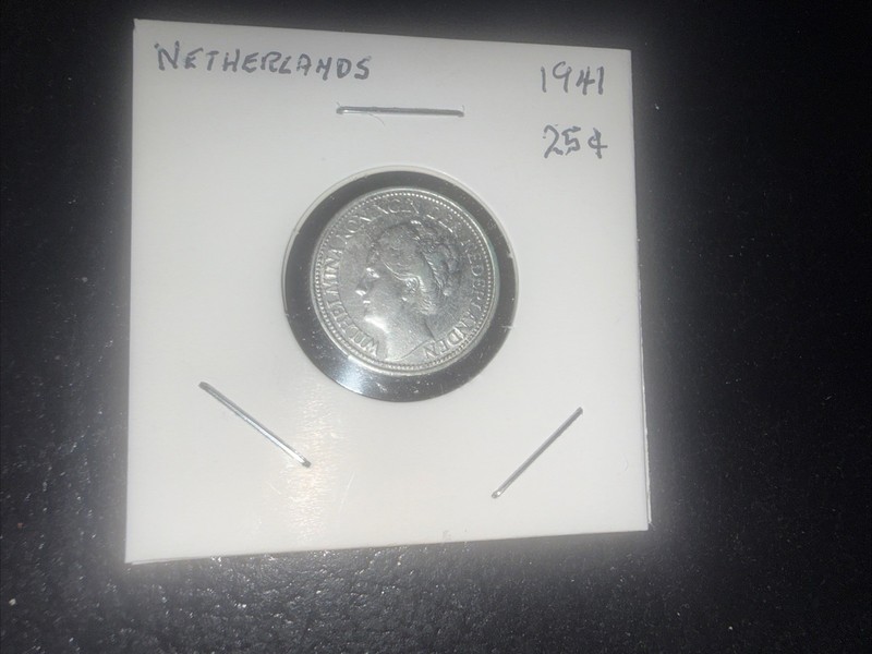Netherlands 1941 25 Cents 240178 combine shipping