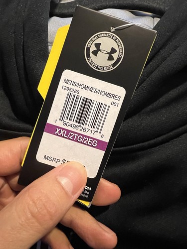 Nuova felpa con cappuccio Under Armour Falmouth Commodores 2XL Cape Cod League baseball nera - Foto 5 di 6