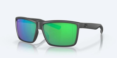 NEW COSTA DEL MAR RINCONCITO MATTE GRAY GREEN MIRROR 580P POLARIZED SUNGLASSES