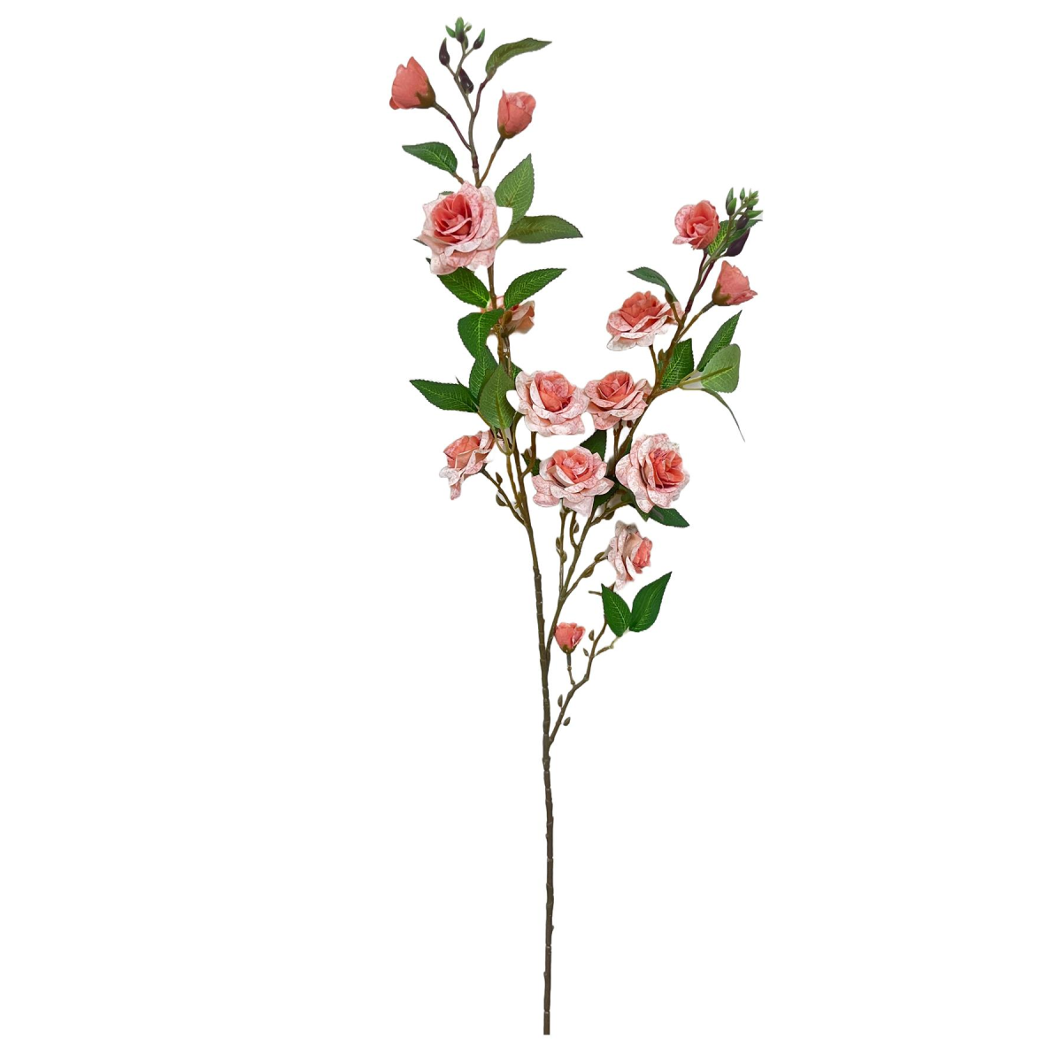 Leaf 90Cm Artificial Pink Rose Stem - Image 2