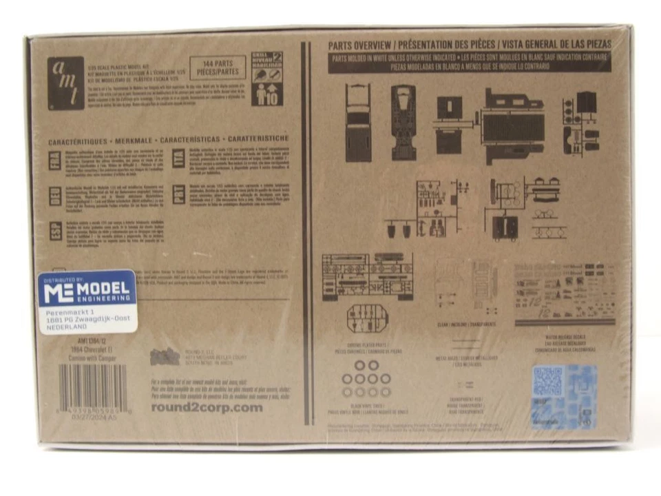 Chevrolet El Camino Camper 1965 Kit Modellismo Plastica Modellino Auto 1:25 AMT - Immagine 2 di 4