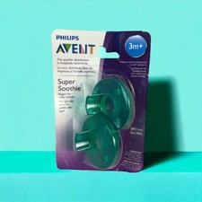 Philips Baby Pacifier Super Soothie Teal, 3 months, 2 Pack, SCF192/06