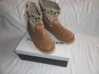 Francesco Milano Beaded Beige S-10(41) Faux Leather Textile Women Ankle Boots Francesco Milano Beaded Beige S-10(41) Faux Leather Textile Women Ankle Boots