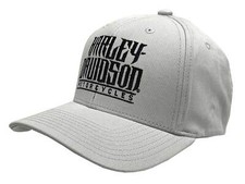Harley-Davidson Men's Embroidered Loot Stretch Fit Baseball Cap - Gray