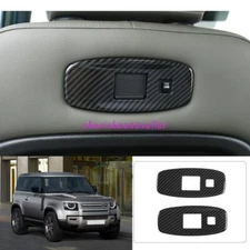For Land Rover Defender 20-2024 Carbon Fiber Rear Seat USB Connector Frame 2PC