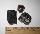 3 SMALL NATURAL 0.45"- 1" DRAVITE BROWN TOURMALINE CRYSTALS INDIA ~ 28g *4 (GG) — photo 4