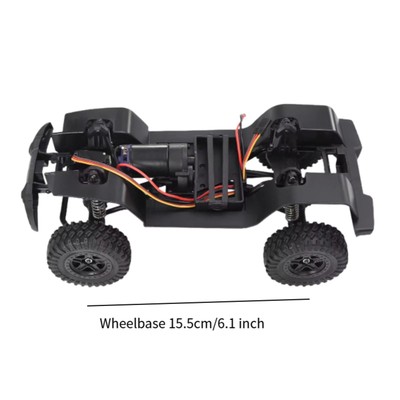 Châssis Métal Pour Voiture RC 1/18 - Empattement 155 Mm, Amortisseurs Métal, Pour Améliorer Stabilité Et Performance