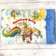 Vintage Rainbow Brite Girls Sleeping Bag Kids Size Unicorn Characters Print
