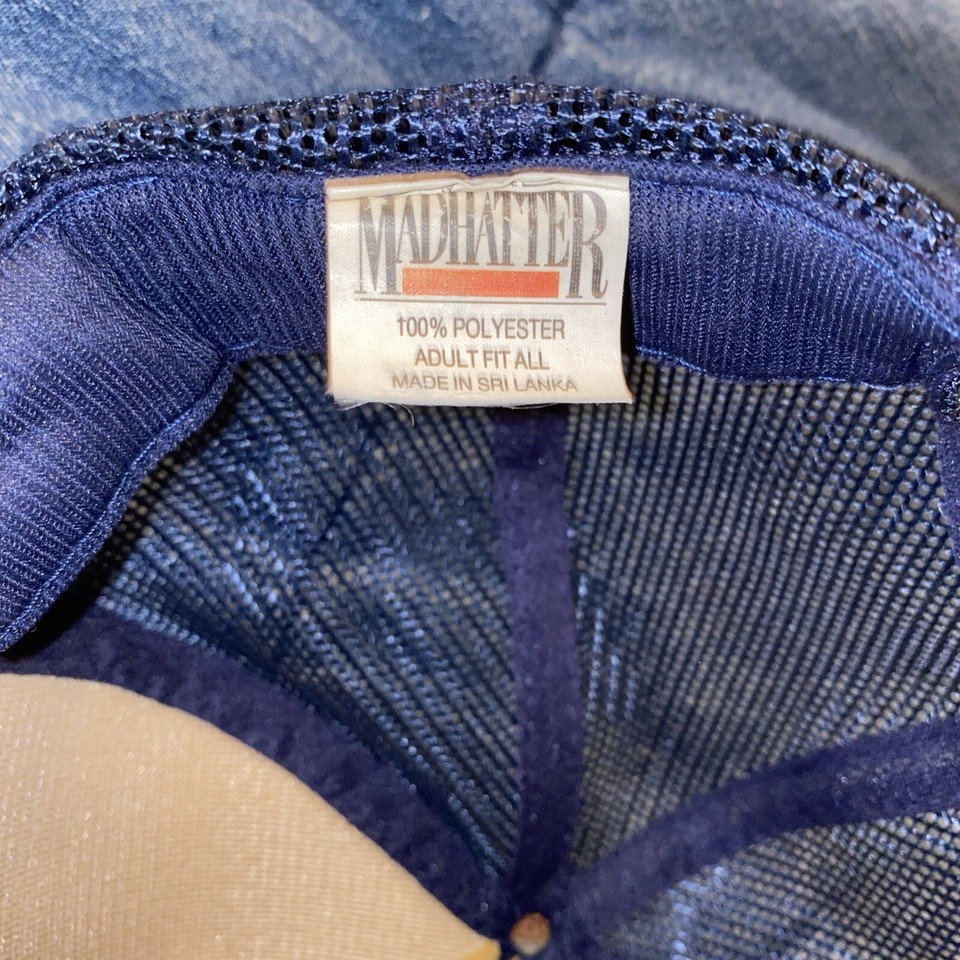 Vintage 80s 90s Snapback Hat NY State Erie Canal Corporation Mesh Trucker Blue eBay