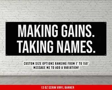 Home Gym Motivational Banner - Weightlifting Decor Flag