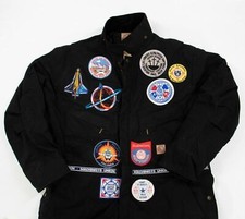 Berne Insulated Coveralls XLS Black Lined Patches Machinist Union New Mexico