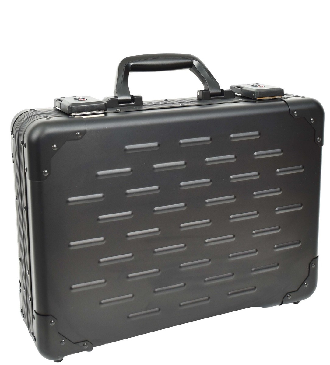 Carbon Aluminium Attache Case Twin TSA Combination Lock Briefcase