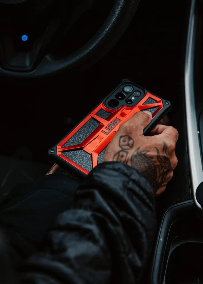 UAG SAMSUNG GALAXY S22+ URBAN ARMOR GEAR MONARCH SERIES RUGGED CASE | BLACK - Image 4 of 4