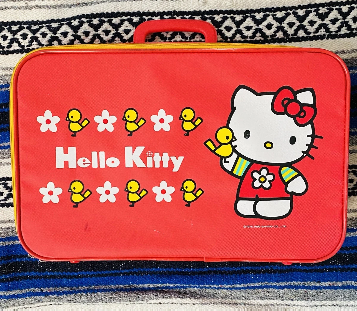 Sanrio Hello Kitty Red Cosmetic Bag Ins Simple Large Capacity Leather  Portable Travel Storage Skin Care Bag Kawaii Cosmetic Bag - Realistic  Reborn Dolls for Sale