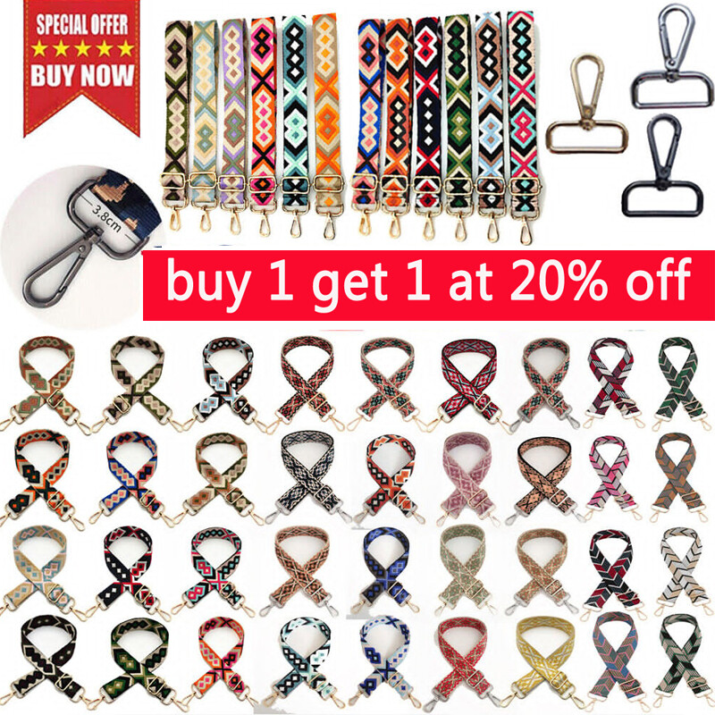 Adjustable Wide Shoulder Bag Strap Crossbody Belt Replacement Handbag Handle ' N