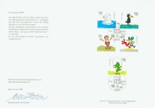 Ministerial Card Federal DIN A 5: Youth 1999, 5 SM Animated Film (Wed. 2055-59), Esst Bonn