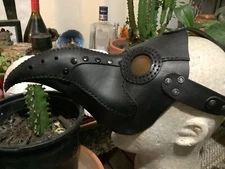 NEW Leather Steampunk Plague Doctor Mask Long Nose Mask Cosplay Party Costume