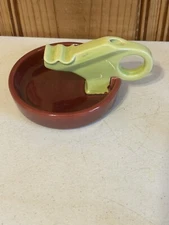 Vintage Ashtray Burgess Frontier Products  Purple & green Ceramic San Carlos G4