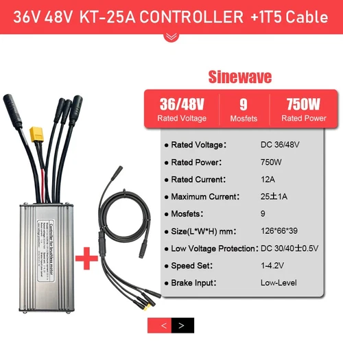 36V 250W 350W 48V 500W 750W 1000W 1500W Wasserdicht Brushless E-Bike Controller - Bild 22 von 45