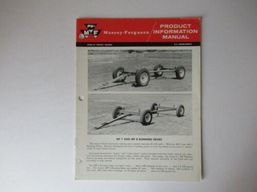 Massey Ferguson MF7 MF8 running gears product information brochure