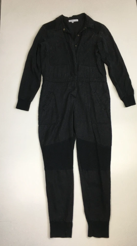 Mono de una pieza YOUNG FABULOUS & BREAK talla XS negro manga larga con inserción acanalada Foto 4 de 4