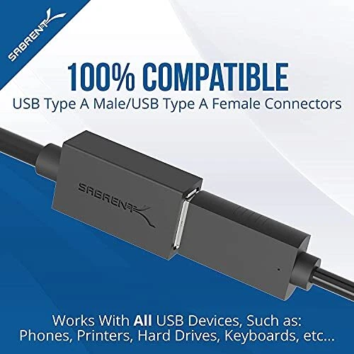 Sabrent 22AWG USB 3.0 Extension Cable - A-Male to A-Female [Black] 3 Feet - Image 4 of 4