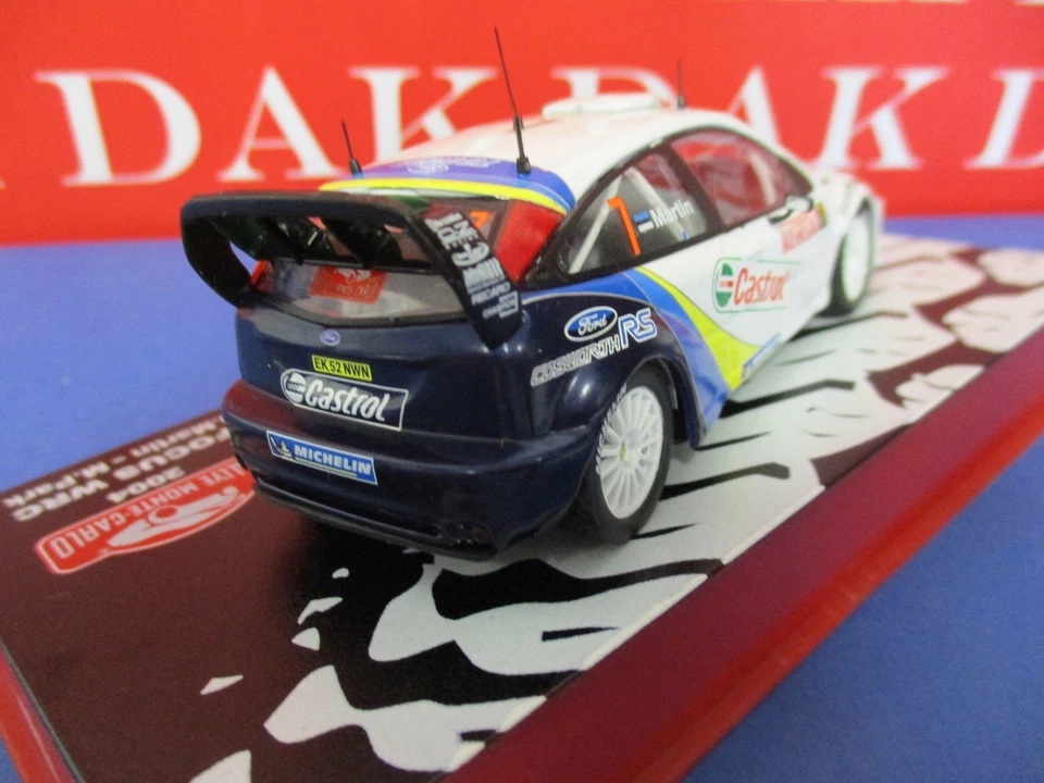 Die cast 1/43 Modellino Auto Ford Focus WRC Rally Monte Carlo 2004 M. Martin - Immagine 3 di 4
