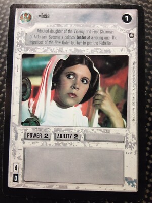 Decipher Star Wars CCG Lt. Play RARE BB Jedi Pack LEIA