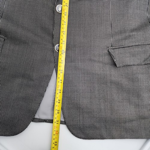 Brioni Italy Torlonia Black/Beige Men's Blazer Wool Silk Jacket Size 44 R READ - Picture 12 of 20