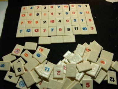 Rummikub Tiles Individual Engraved Back Replacement Game Pieces -CHEAP SHIP!