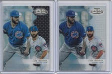 2017 Topps Gold Label Jake Arrieta Base And Black Parallel Class 1