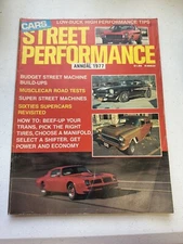 Vintage 1977 Hi-Performance Cars Magazine Vehicles Antique Catalog
