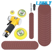 LABLT 1/2/3" Mini Air Sander Pneumatic Small Orbital Sander for Auto Body Work