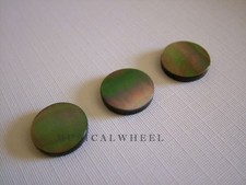 Trumpet  KEY BUTTONS REAL ABOLONE SHELL INLAYS  - 3 PCS - NEW