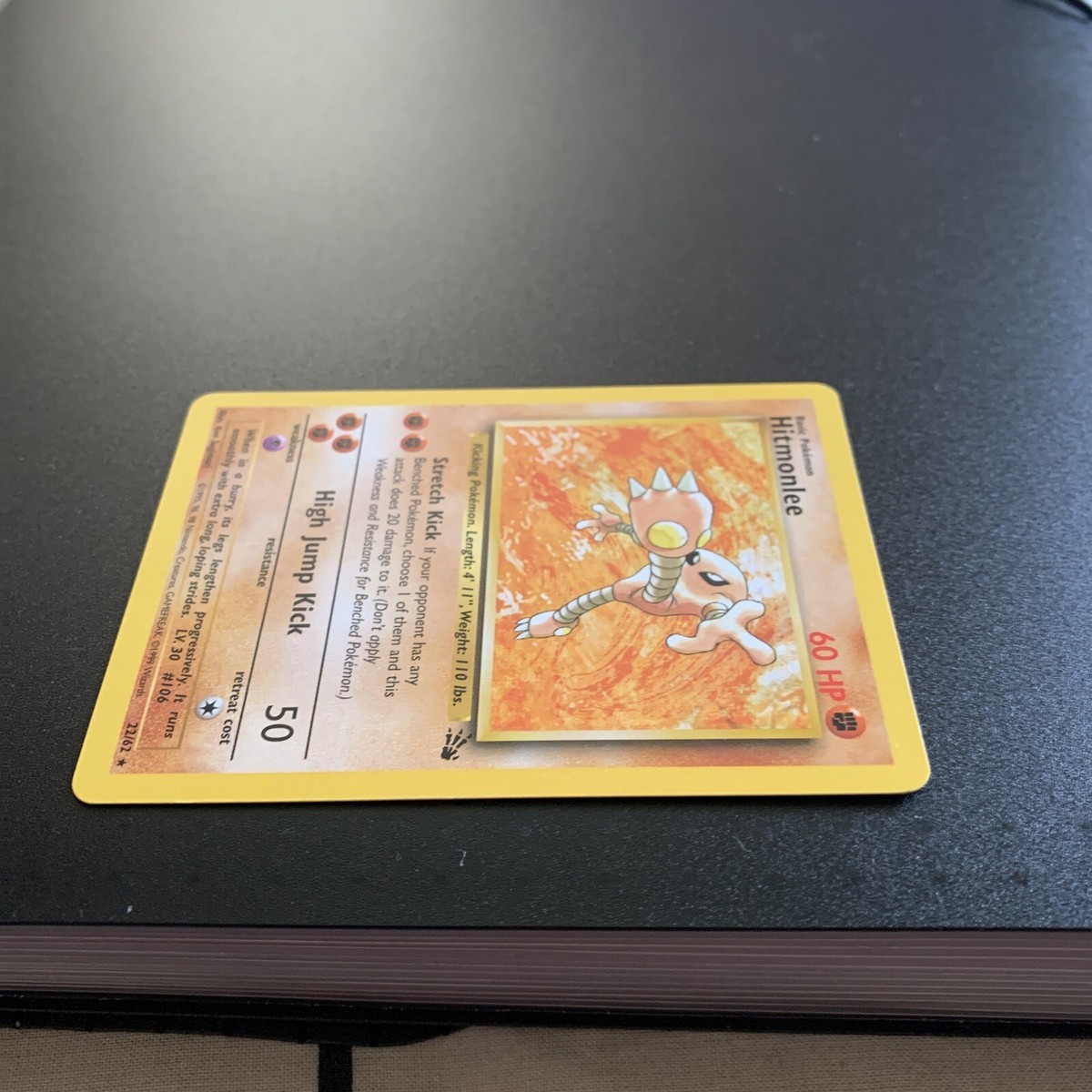 Pokémon TCG Hitmonlee Fossil 22 Regular Unlimited Rare excellent