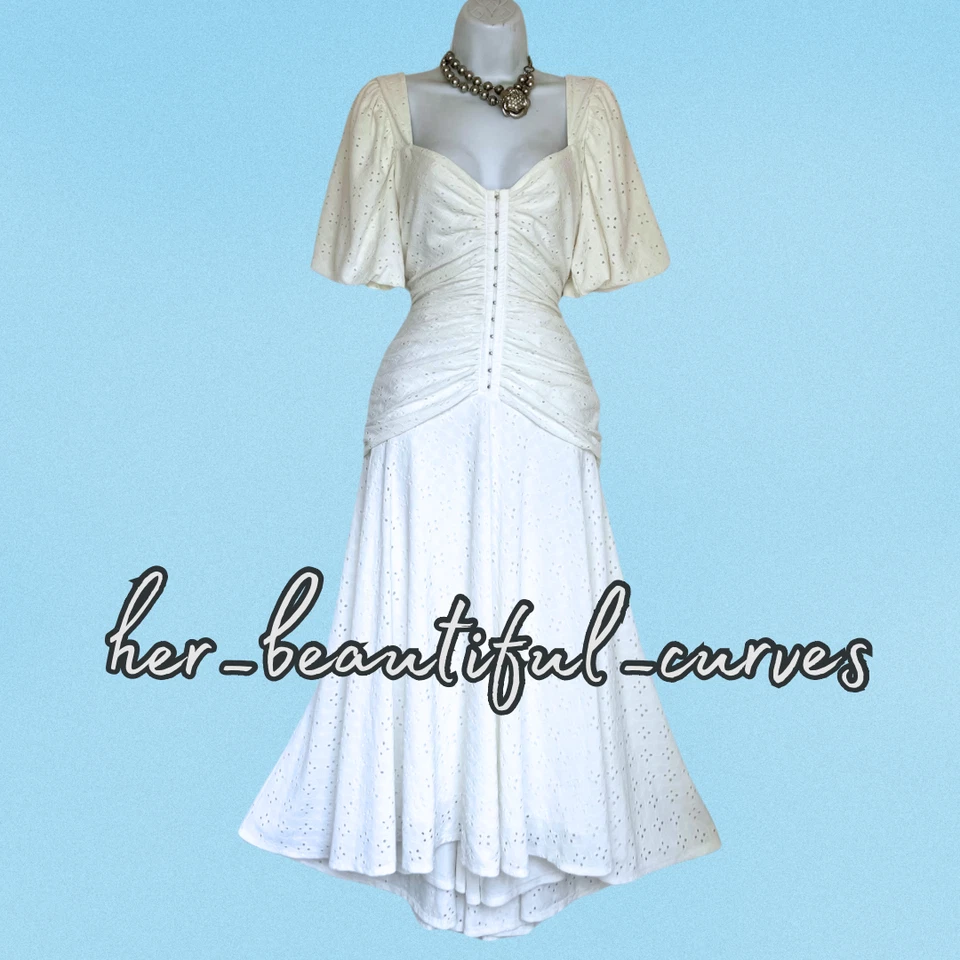 ASOS EMBROIDERED RUCHED VINTAGE STYLE MIDI OCCASION PARTY DRESS SIZE 16 - Image 3 of 4