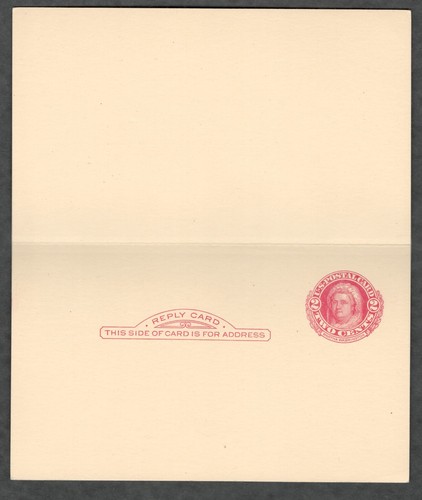 US. UY8. 2c+2c. George & Martha Washington. Paid Reply Postal Card. MNH. 1918. - Picture 3 of 3