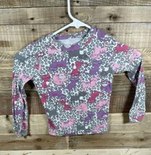 Extremely Me Cats Animal Print Spotted Girls (4) Kittens Long Sleeve Snug Shirt