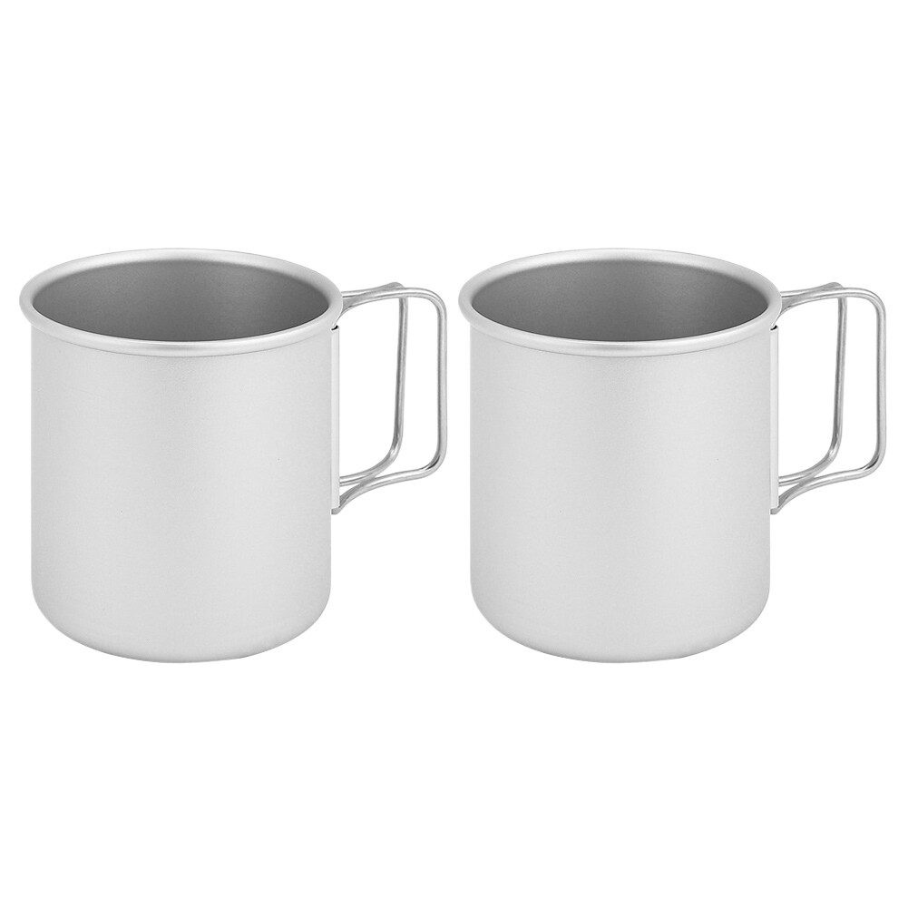 Taza de café portátil de 300 ml para acampar taza de agua al aire libre 2 piezas para viaje picnic