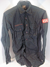 Vintage Boy Scout Explorer Dark Green Long Sleeve Shirt 454 Davidsonville MD