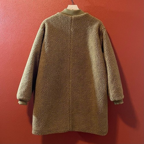 THE GREAT x Eddie Bauer Women's Color Block Plush Faux Sherpa Zip Up Long Coat - Picture 6 of 6