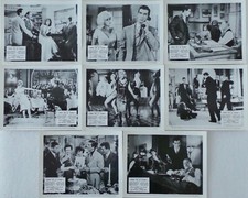 ORIGINAL 1961 LOBBY CARD SET 10" x 8" - 'SPIN OF A COIN' - JAYNE MANSFIELD 